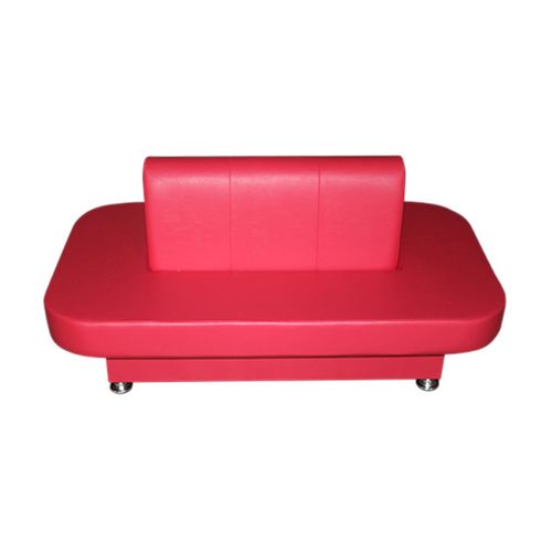 Диван круговой для раздевания (овальный) малиновый