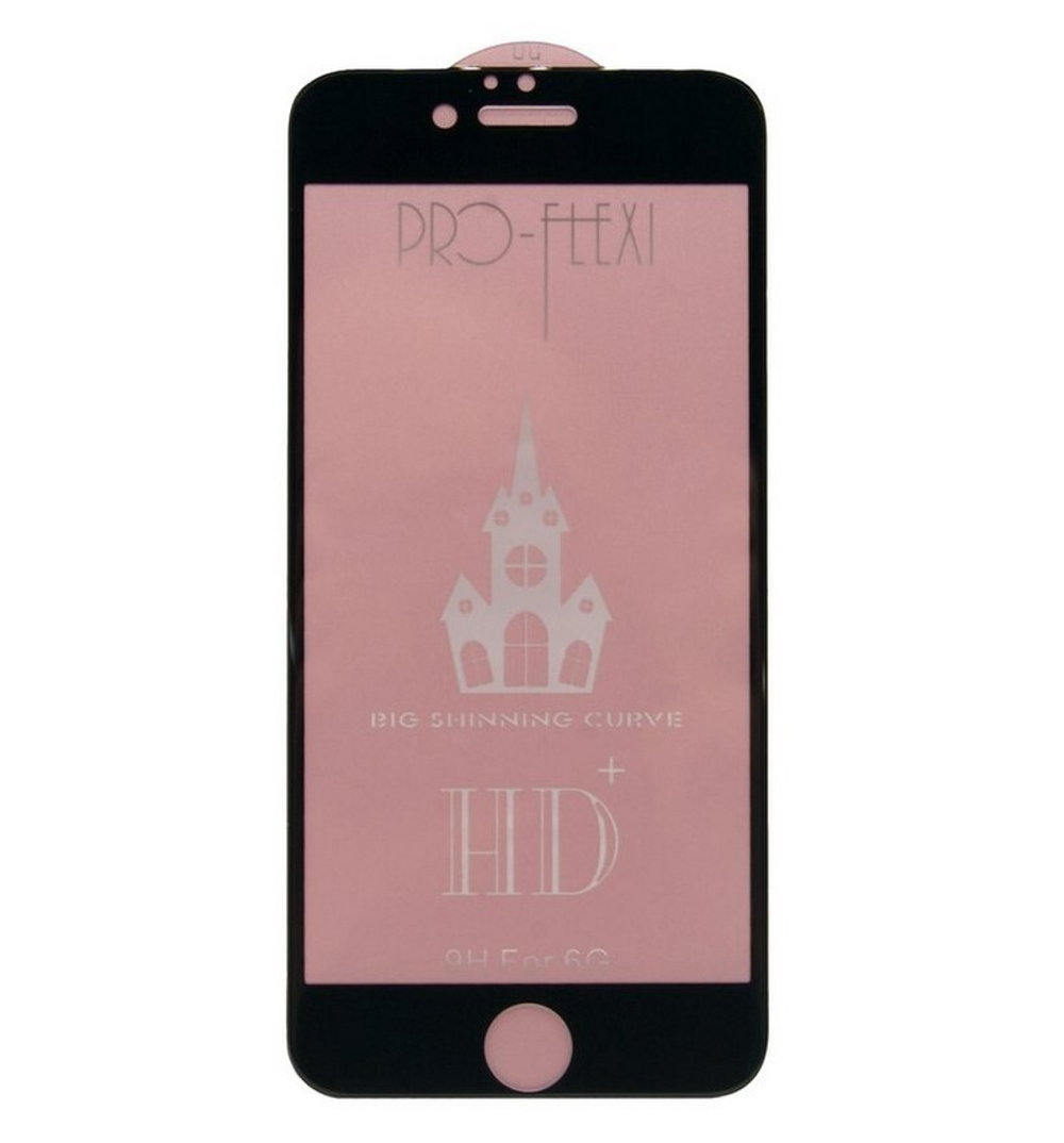 Защитное стекло iPhone 6 (черный) Curve тех.упаковка