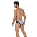 Мужские трусы слипы серые с черными вставками Clever AIR BRIEF 062113