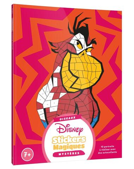 Hachette  раскраска по номерам  DISNEY - Mes stickers magiques - Mystères (7+) - Oiseaux
