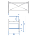 Стеллаж аккумуляторный SKAT SBR-125FT-10-1-2