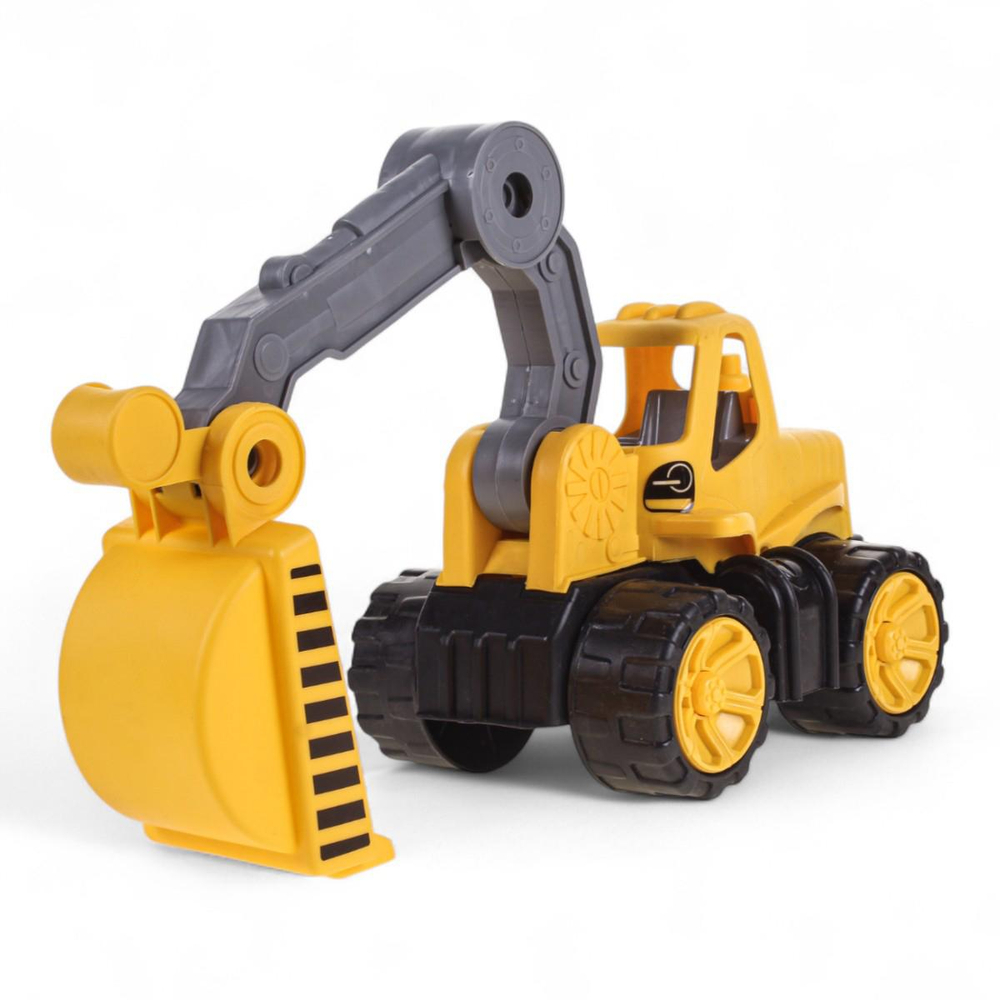 Пластмассовая игрушечная машина "Большой Экскаватор", упакет полиэтилен сетка