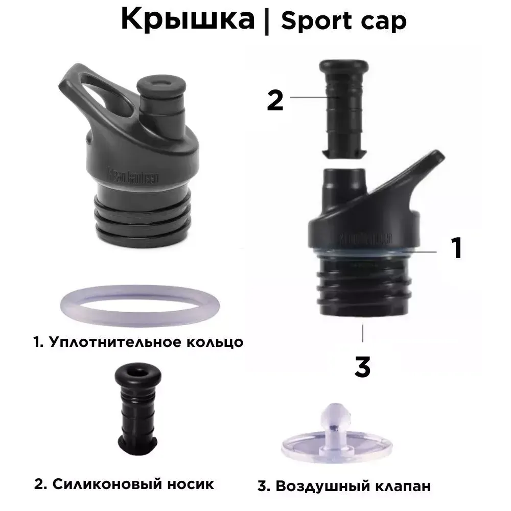 Бутылка Klean Kanteen Classic Sport 27oz (800 мл) Heavenly Pink