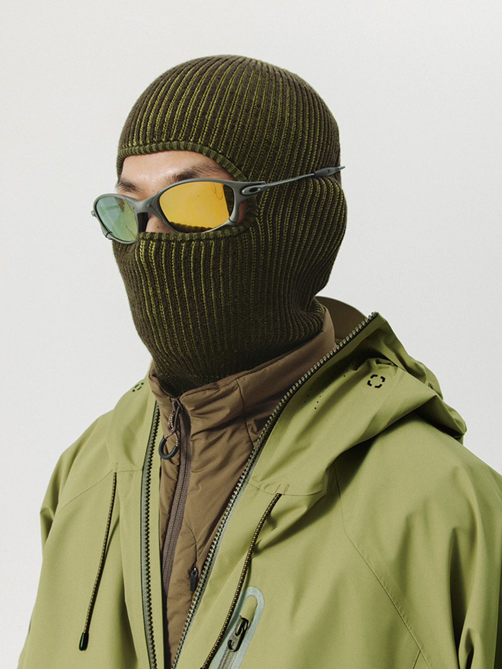 Шапка - Балаклава Nothomme Blue Autumn/Winter Outdoor Thermal Color-Block Dual-Use Knitted Balaclava Hat
