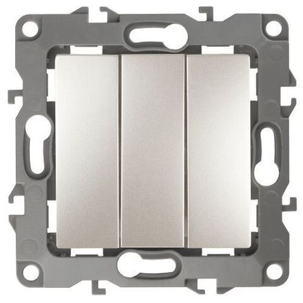 Выключатель 3-кл. СП Эра12 12-1107-15 10А IP20 250В 10AX механизм перламутр Эра Б0019302