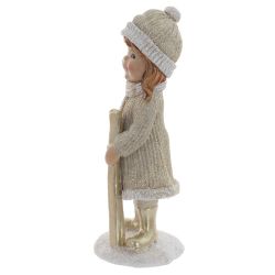 GAEM Фигурка декоративная "Мальчик/Девочка", L8 W7 H18 см, 2в.