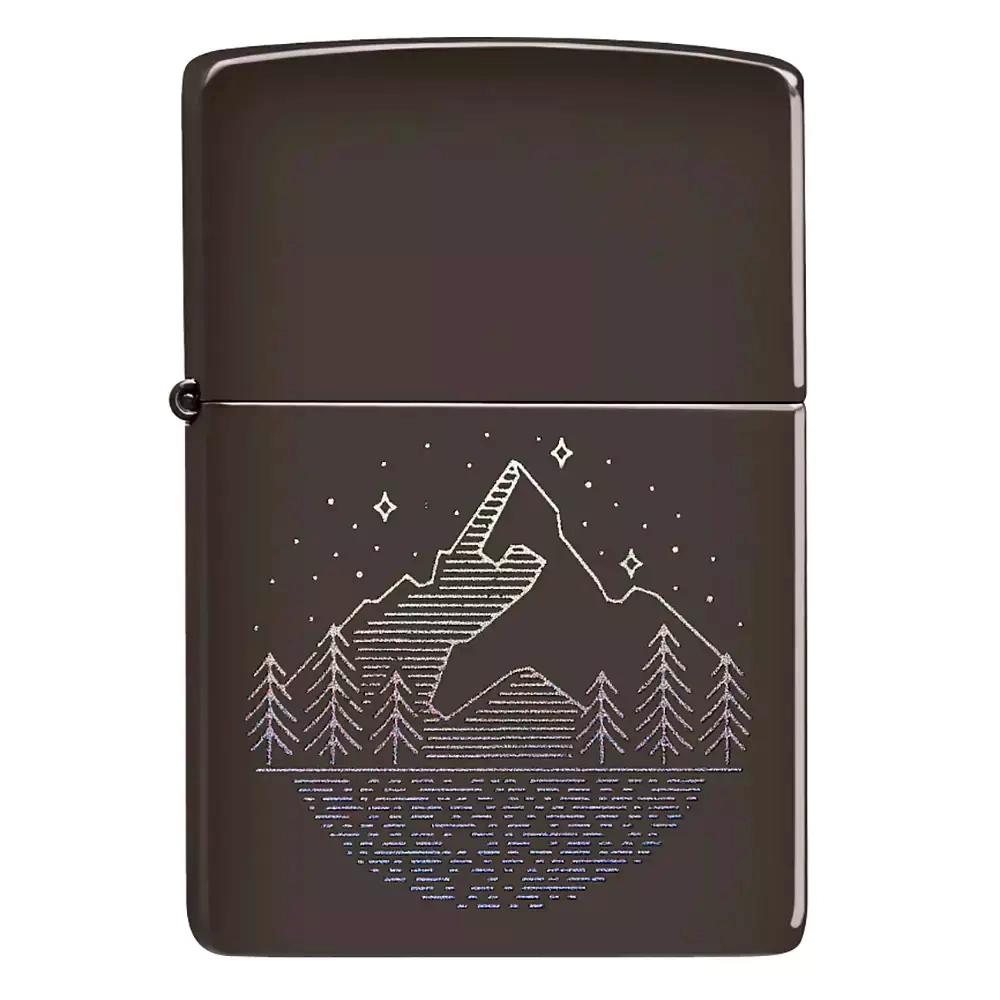 Зажигалка Zippo 49633 Mountain Design, Brown