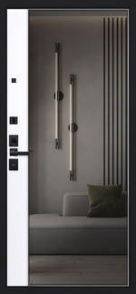 Стальная дверь "Freedom" с зеркалом. Заказная модель.