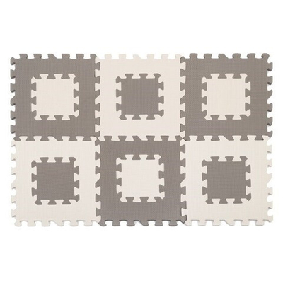 Коврик-пазл 12 Funkids Мозаика-12 без изображений толщина 15 мм (6 частей), серия NT толщина 15 мм Коричнево-бежевый