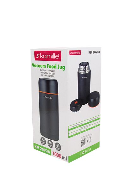 Термос пищевой 1000 мл. Kamille KM 2093A из нержавеющей стали