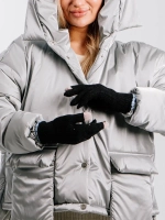 Перчатки теплые вязаные