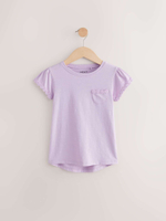 Футболка с вышивкой для девочки Next AM0-278, Сиреневый