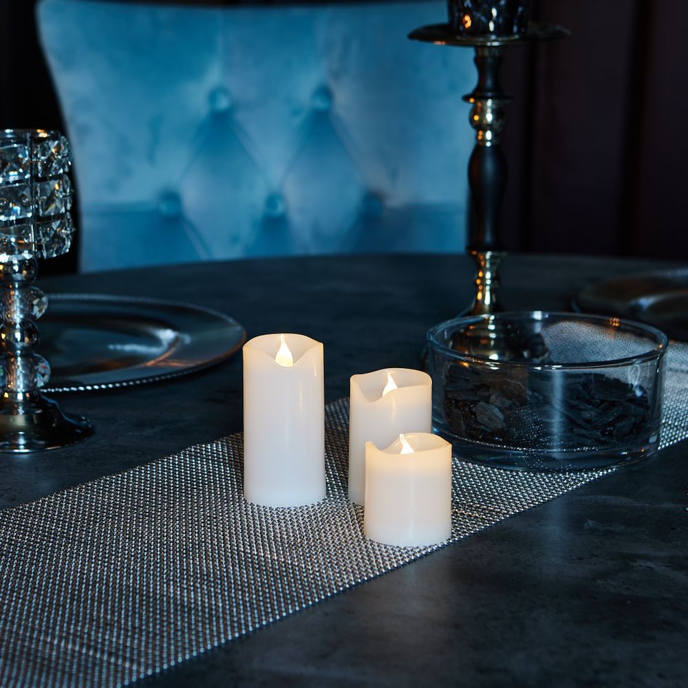 ULD-F050 WARM WHITE CANDLE SET3 Фигура светодиодная Свеча на батарейках 2АА не в-к. в составе набора из 3 штук. 1 светодиод. Теплый белый свет. TM Uniel