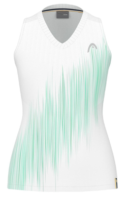 Топ теннисный Head Performance Tank Top - candy/print perf white