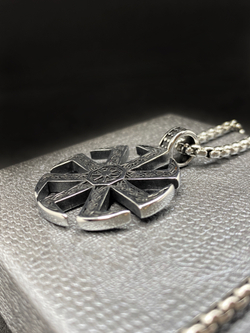 Цепочка со славянской подвеской оберегом Коловрат магический талисман на цепочке