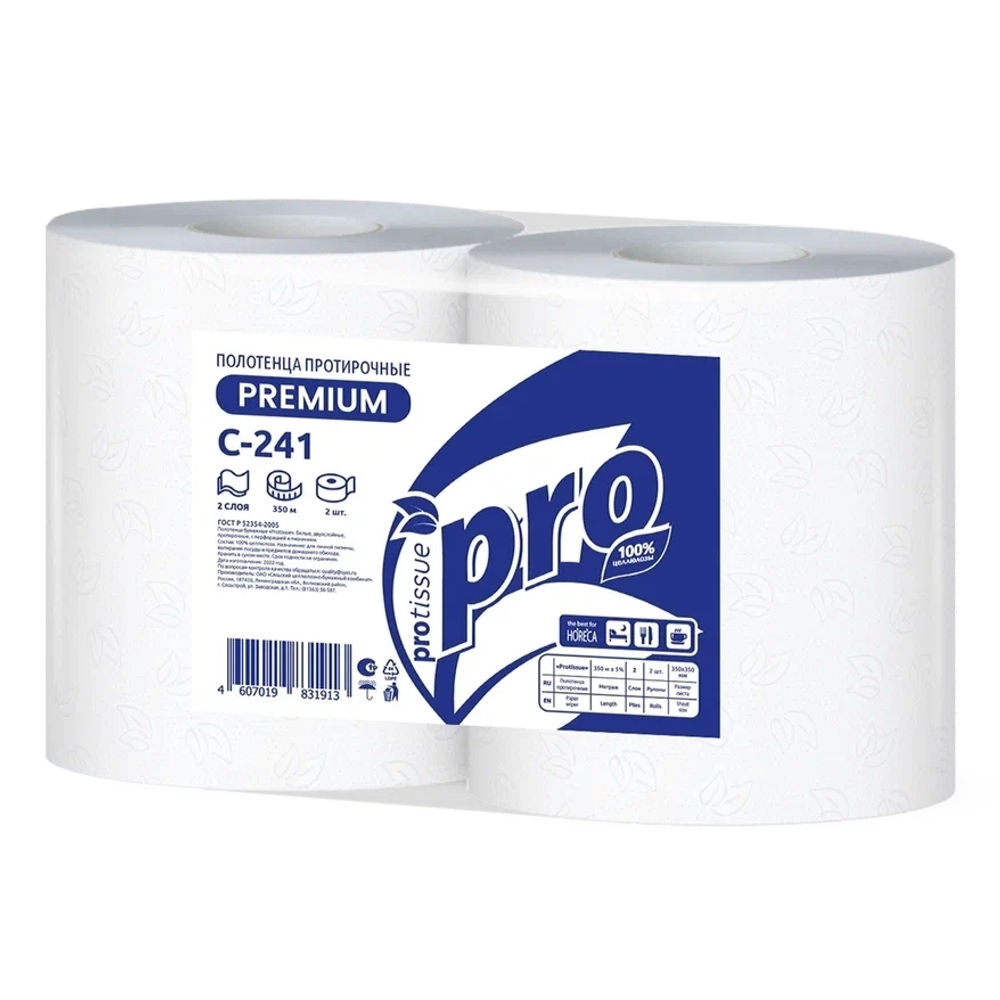 Протирочные бумажные полотенца PROtissue "PREMIUM" Артикул С241