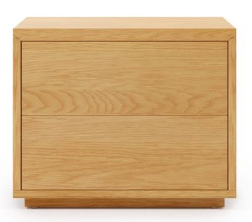 Abilen Прикроватная тумбочка из шпона дуба 53,4 x 44 см