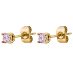 Серьги-пусеты Fiore Luna LIGHT ROSE AE03187-1 R/G