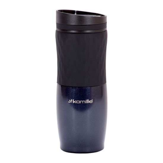 Термокружка 500 мл. Kamille KM 2047 из нержавеющей стали с TPR вставкой
