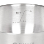 Набор посуды нерж, 6 пр, кастрюли 2.8,4.8 л, ковш 1.4 л, индукц, Daniks, Бруно, SD-A95-6