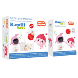 Видеоняня Ramili Baby RV100X2NUSHA Нюша, Малышарики, с креплениями