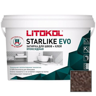 Эпоксидная затирка д/швов STARLIKE EVO S.240 Moka 1кг (LITOKOL)