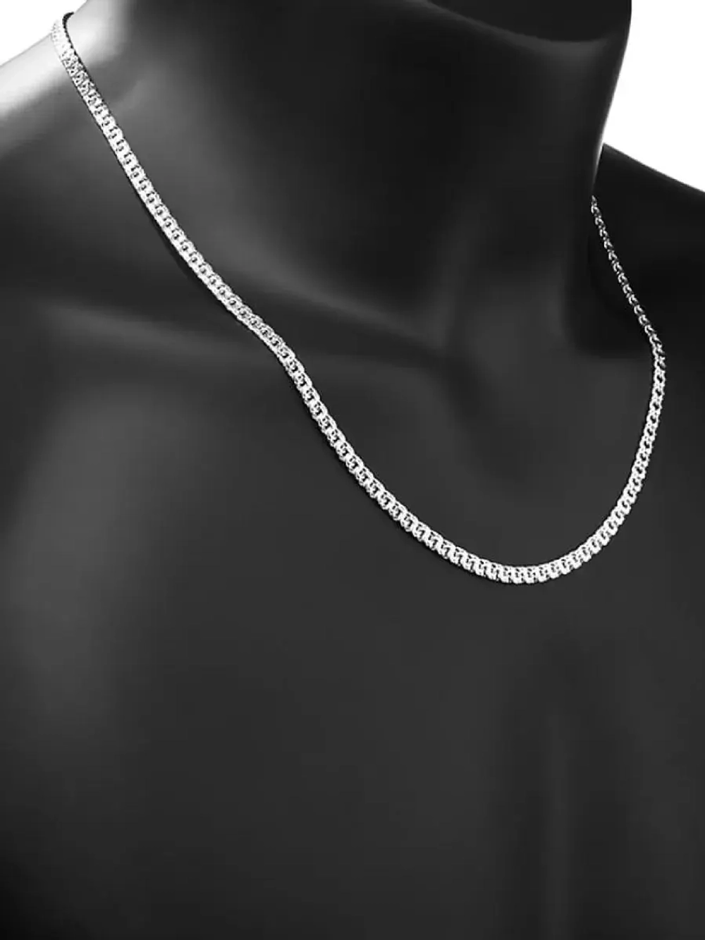 Цепочка Бисмарк серебро 925