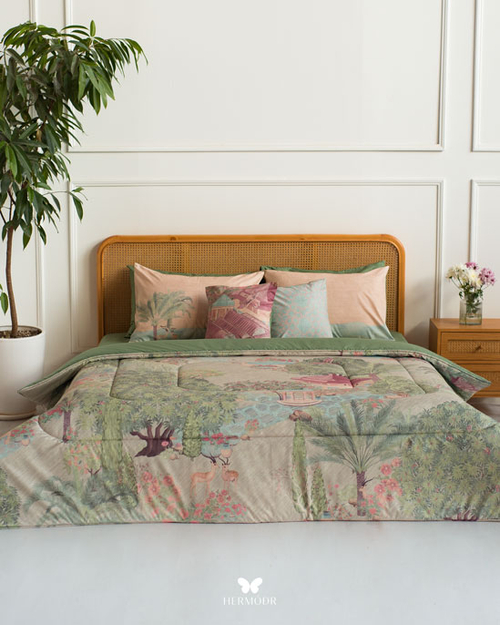 Комплект постельного белья двуспальный Mehr Gardoon Hermodr 8 предметов 130220268 Иран