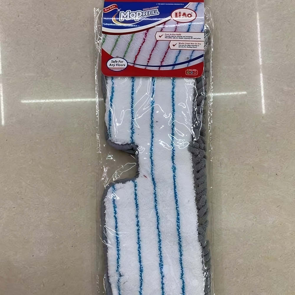 Сменная насадка для швабры двухстороняя «Liao» микрофибра 40х11 см RA095B