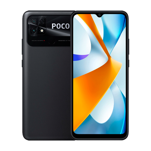 Смартфон Xiaomi Poco C40 4/64GB, Power Black (Заряженный черный)