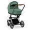 Коляска для новорожденных Cybex Priam IV Leaf Green шасси Chrome