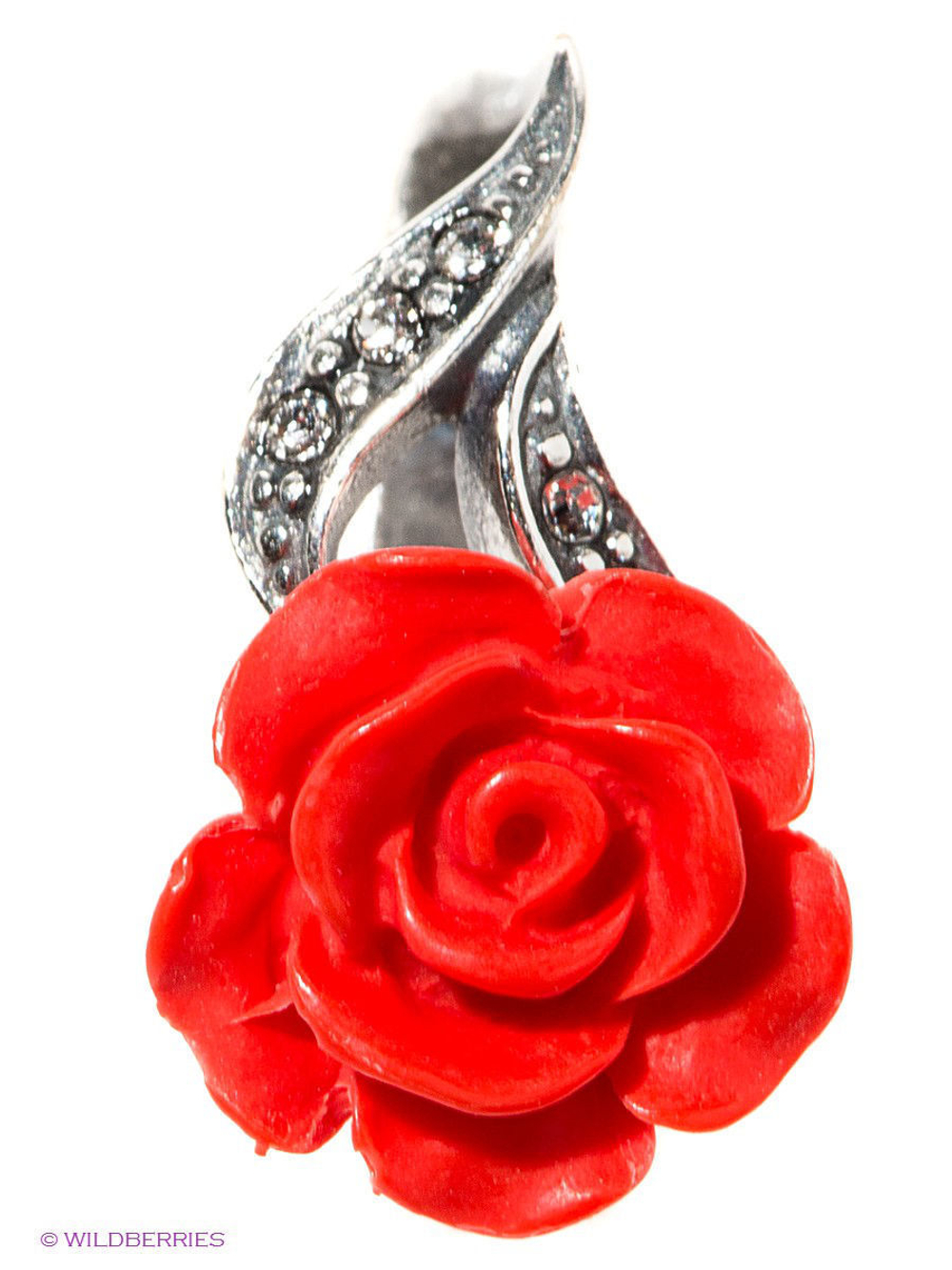 "Канто" серьги в серебряном покрытии из коллекции "Rosaire" от Jenavi  с английским замком