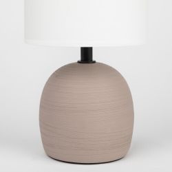 Настольная лампа Rivoli Sheron 7044-503 1 * Е14 40 Вт керамика коричневая с абажуром