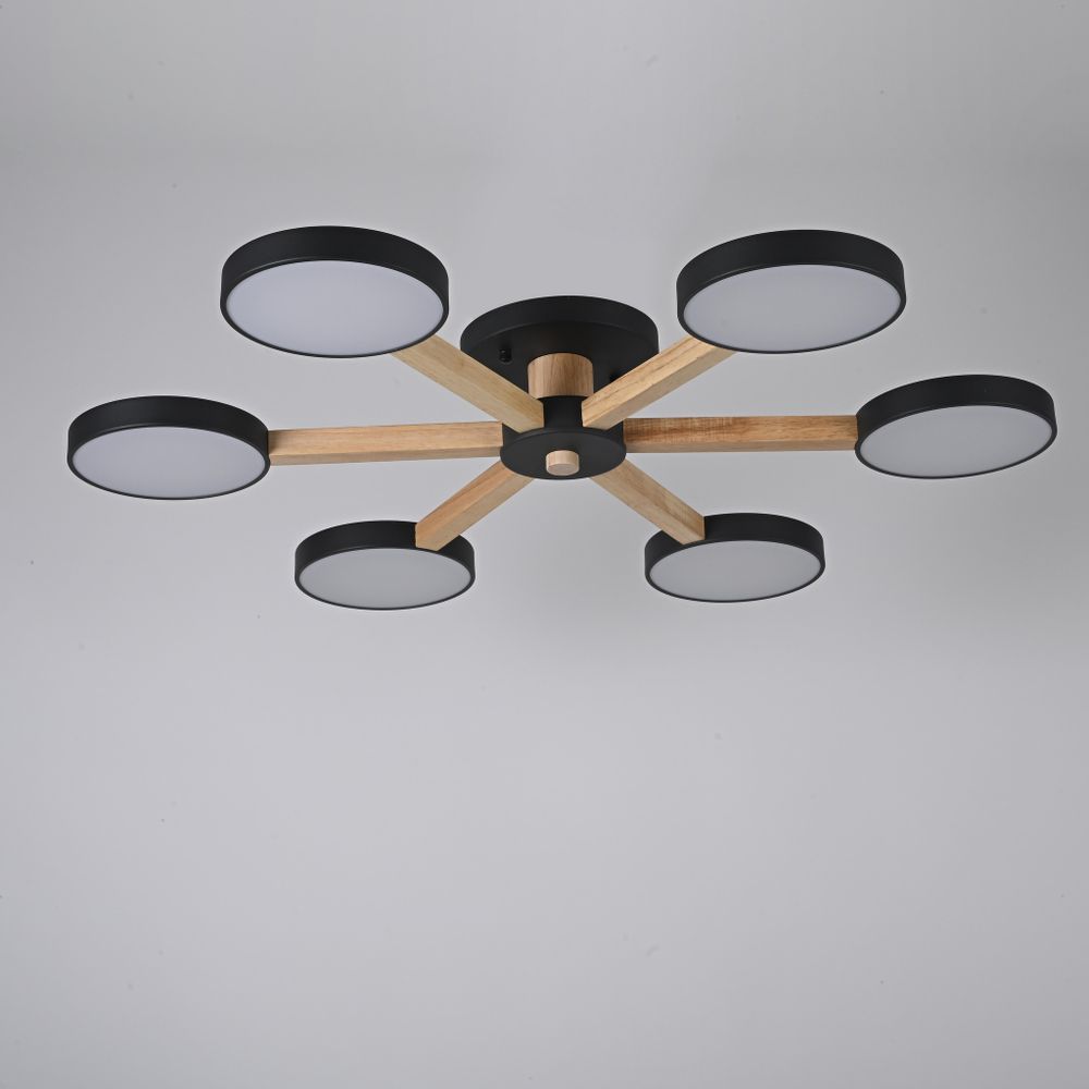 Потолочная Люстра Turna 6 Black By Imperiumloft