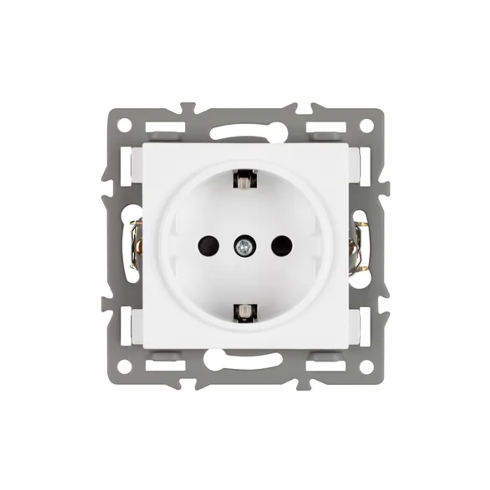 Механизм электрической розетки SCT-MEU1-PL-WH (250V, 16A) (Arlight, -) 043730