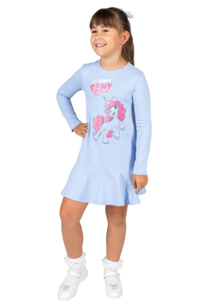 Л3384-7809 голубой мел платье для девочки