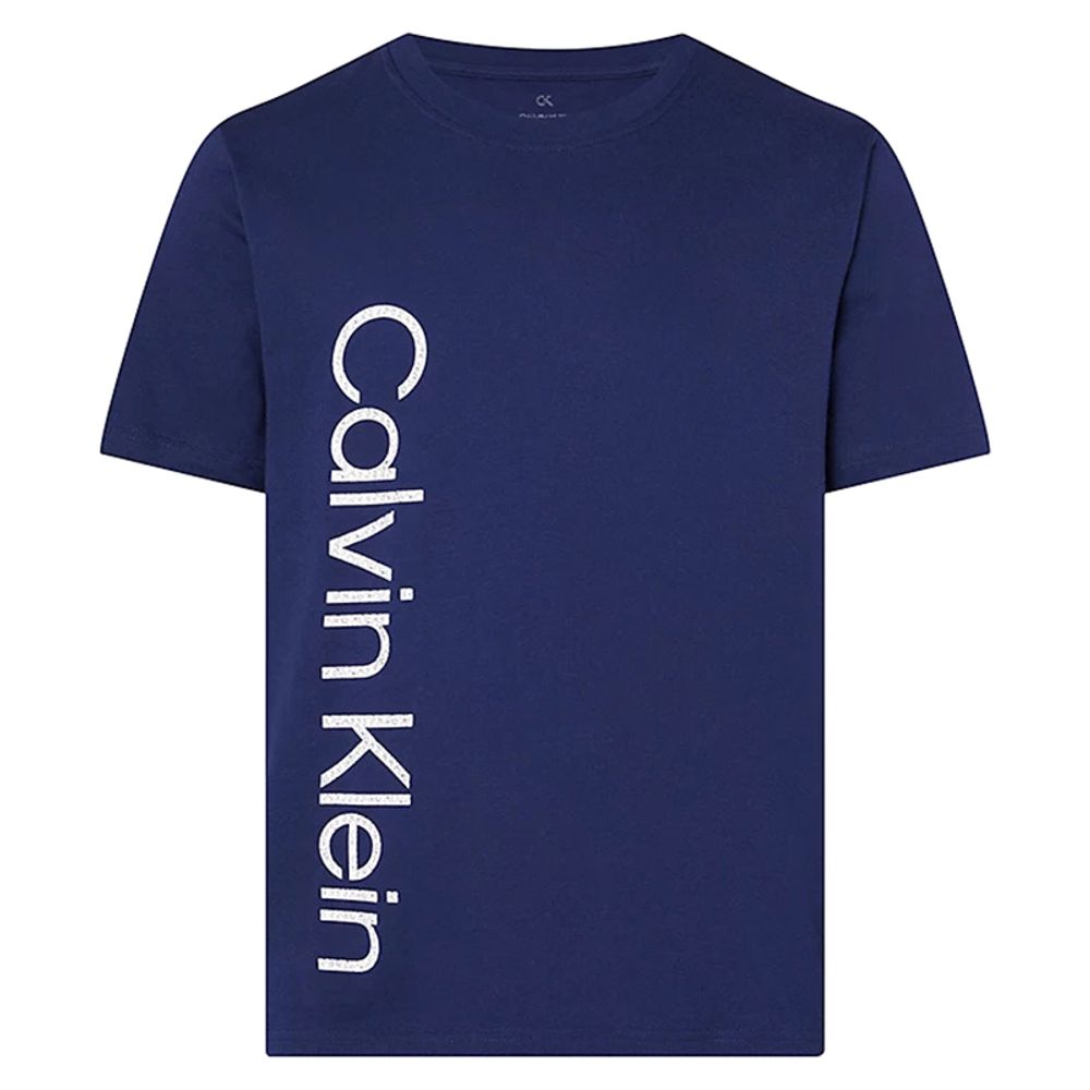 Мужская теннисная футболка Calvin Klein PW SS T- Shirt - peacoat