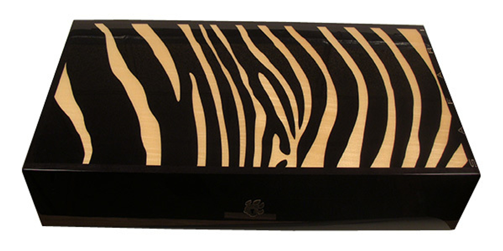 Хьюмидор Elie Bleu Safari Zebra Black sycamore and Natural