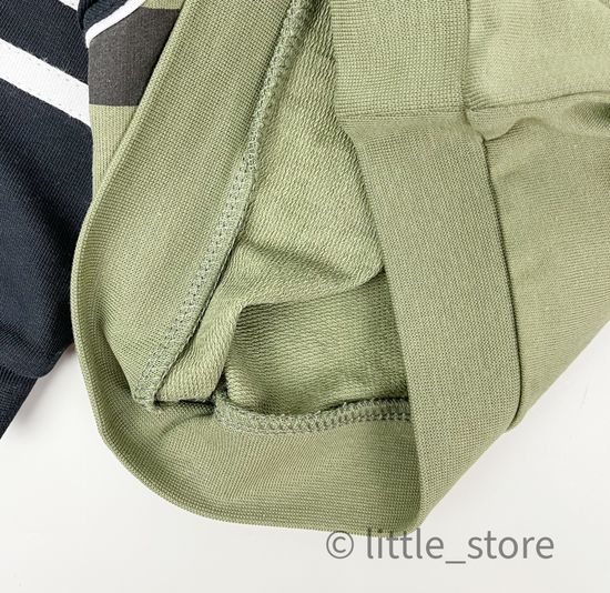 Свитшот из футера "Мишка и скейтборд" темно-оливковый