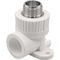 Угольник THERMOLIGHT комбинированный PP-R НР с креплением 20х1/2quot; белый (15/105)