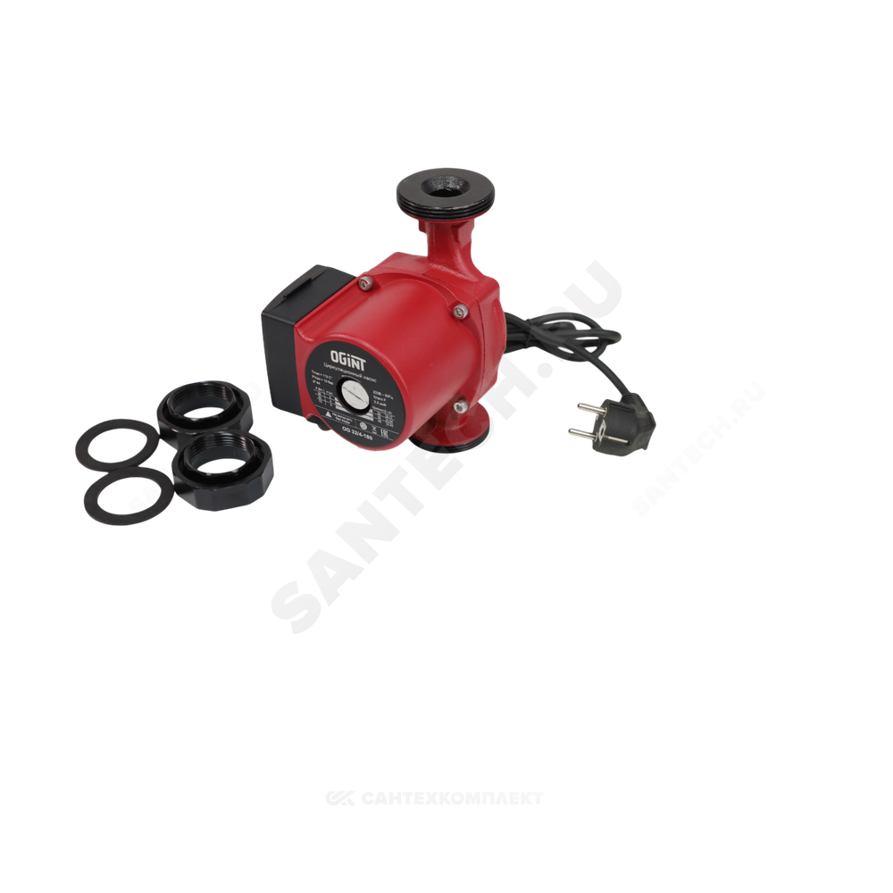 Насос циркуляционный с мокрым ротором OG 32/4-180 PN10 1х220В/50 Гц Ogint