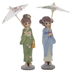 GAEM Фигурка декоративная "Гейша", L15 W15 H30 см, 2в.