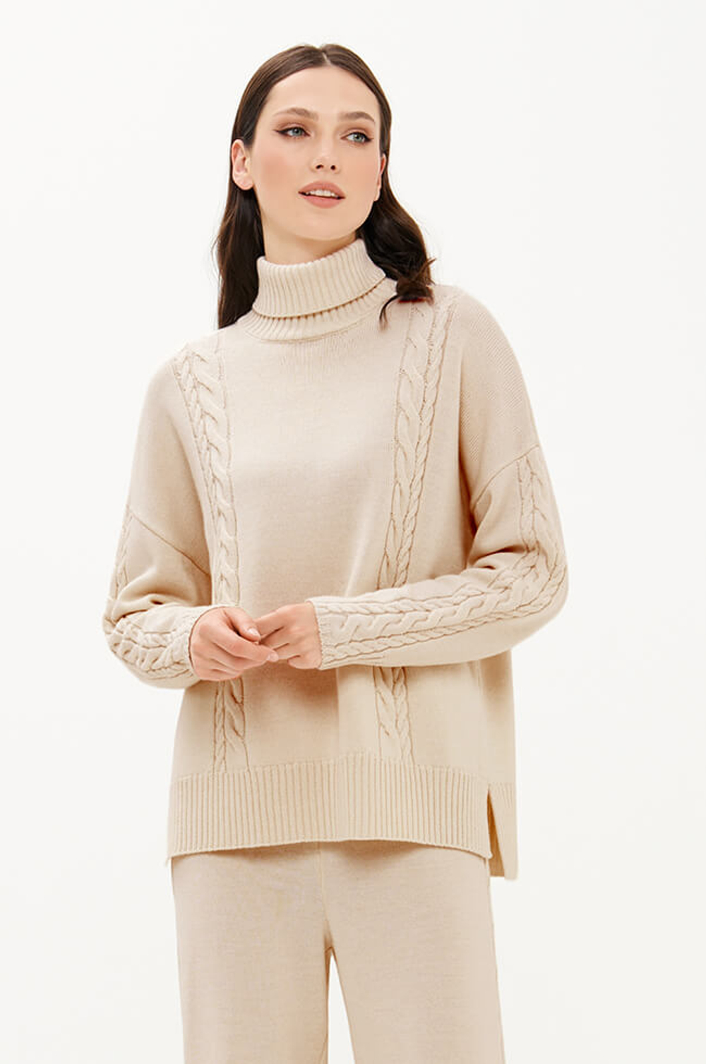 23446 Свитер женский (бежевый)
