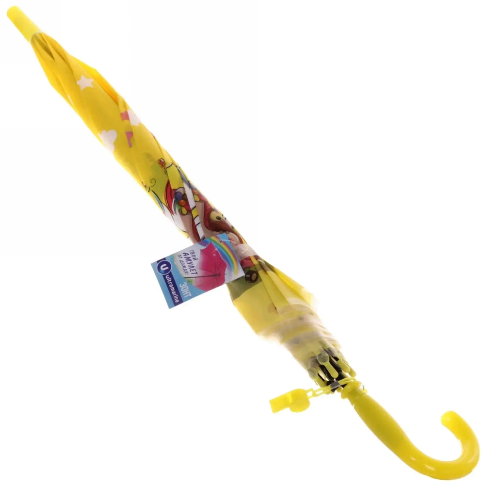 Зонт детский полуавтомат «Ultramarine - Единорожки», микс 4 цвета, 8 спиц, d-86см, длина в слож. виде 65см