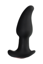 Анальная втулка Hurricane с эффектом римминга 10 режимов вибрации черная 14 см