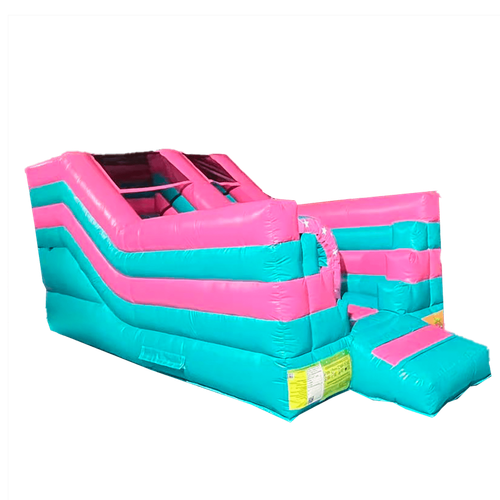 Коммерческий надувной батут «Бирюзовая долина»,  5*2,5*3 м