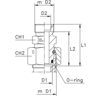 Соединение PNF DS6 М36х2 (корпус) CAST