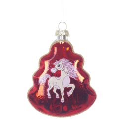 GAEM Украшение новогоднее "Елочка с лошадкой", L8 W2,5 H11 см