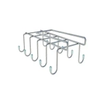 Держатель для чашек подвесной на 10 предметов (сервизный) , краш. хром зеркальный (Арт. тн