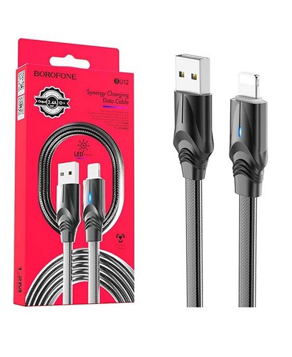 Кабель USB - Lightning BOROFONE BU12 (черный) 1м